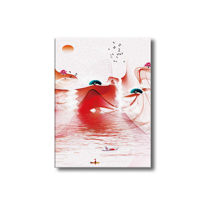 Vivolux | Natürliche fliegende Vögel Wandkunst zeitgenössische strukturierte Leinwanddrucke in hellem Farbton