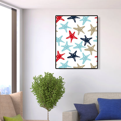 Vivolux | Skandinavische nautische Element Wandkunst Leinwand dekorative sanfte Farbmalkunst für das Gästezimmer