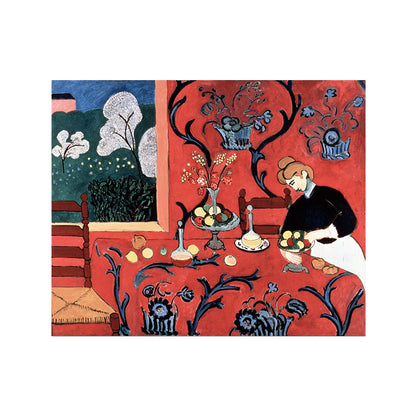 Vivolux | Harmonie in Rot Leinwandkunst Strukturfertige Oberfläche Fauvismus Haus Innenwandschmuck