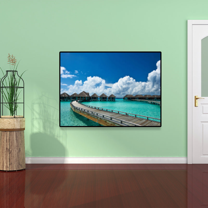 Vivolux | Helle Farbenszenerie Eingewickelte Leinwand Wandkunst Dekor für Schlafzimmer, Mehrere Größen