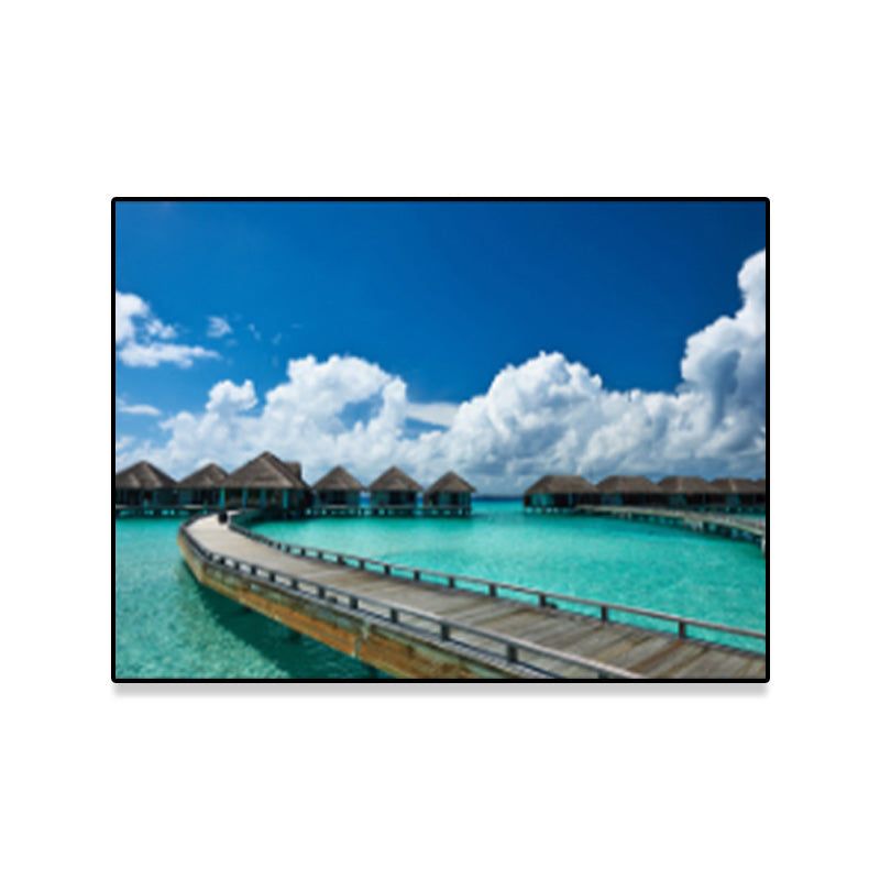 Vivolux | Helle Farbenszenerie Eingewickelte Leinwand Wandkunst Dekor für Schlafzimmer, Mehrere Größen