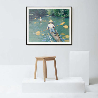 Vivolux | Grüner Segelboot-Leinwand Struktur Wandkunst Druck für Jungenzimmer, mehrere Größenoptionen