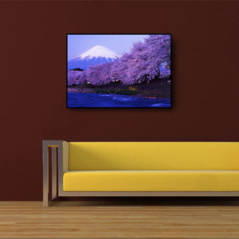 Vivolux | Leinwand Heimdekoration Kunstdruck Japanische Pflanzenmalereien in sanften Farben, mehrere Größen