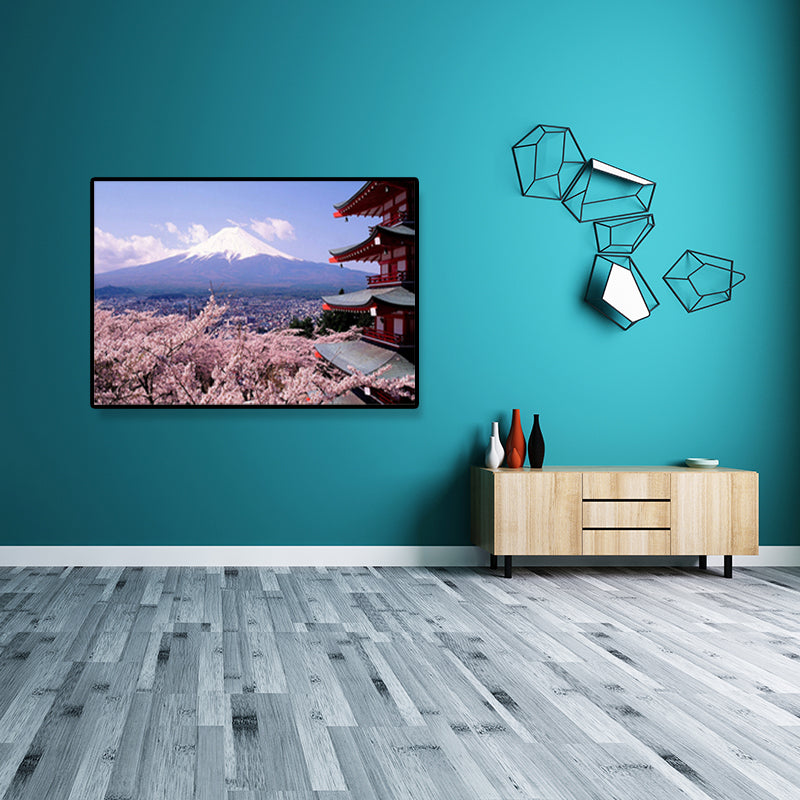 Vivolux | Leinwand Heimdekoration Kunstdruck Japanische Pflanzenmalereien in sanften Farben, mehrere Größen