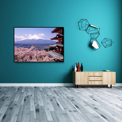 Vivolux | Leinwand Heimdekoration Kunstdruck Japanische Pflanzenmalereien in sanften Farben, mehrere Größen