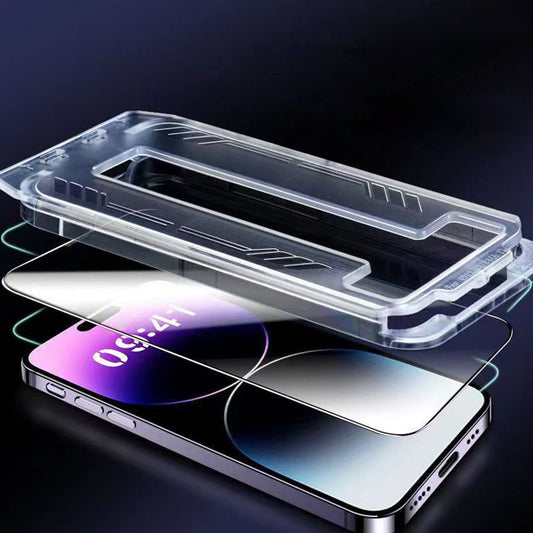 Vivolux | iPhone Tempered Anti-Peeking Screen Protector ohne Blasen Kein Staub