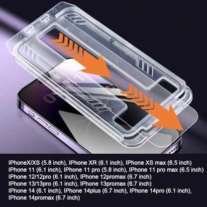 Vivolux | iPhone Tempered Anti-Peeking Screen Protector ohne Blasen Kein Staub