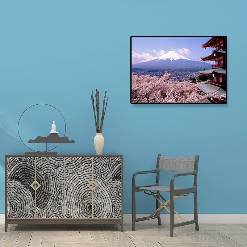 Vivolux | Leinwand Heimdekoration Kunstdruck Japanische Pflanzenmalereien in sanften Farben, mehrere Größen