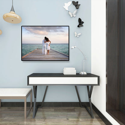 Vivolux | Lichtkleur Liefhebbers Gewikkelde Canvas Herren Modern Dekorative Wandkunst Print für Schlafzimmer