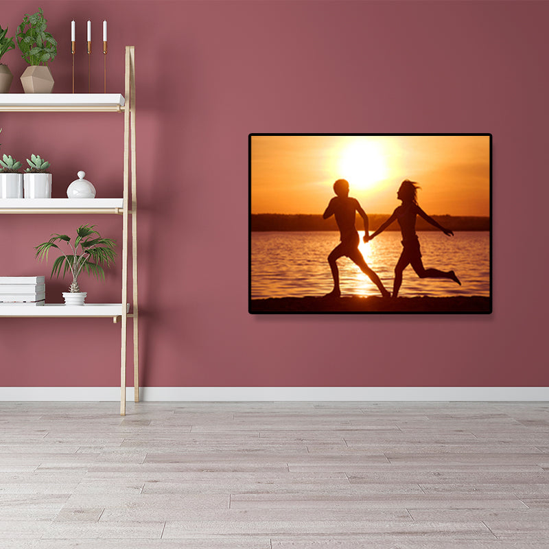 Vivolux | Lichtkleur Liefhebbers Gewikkelde Canvas Herren Modern Dekorative Wandkunst Print für Schlafzimmer