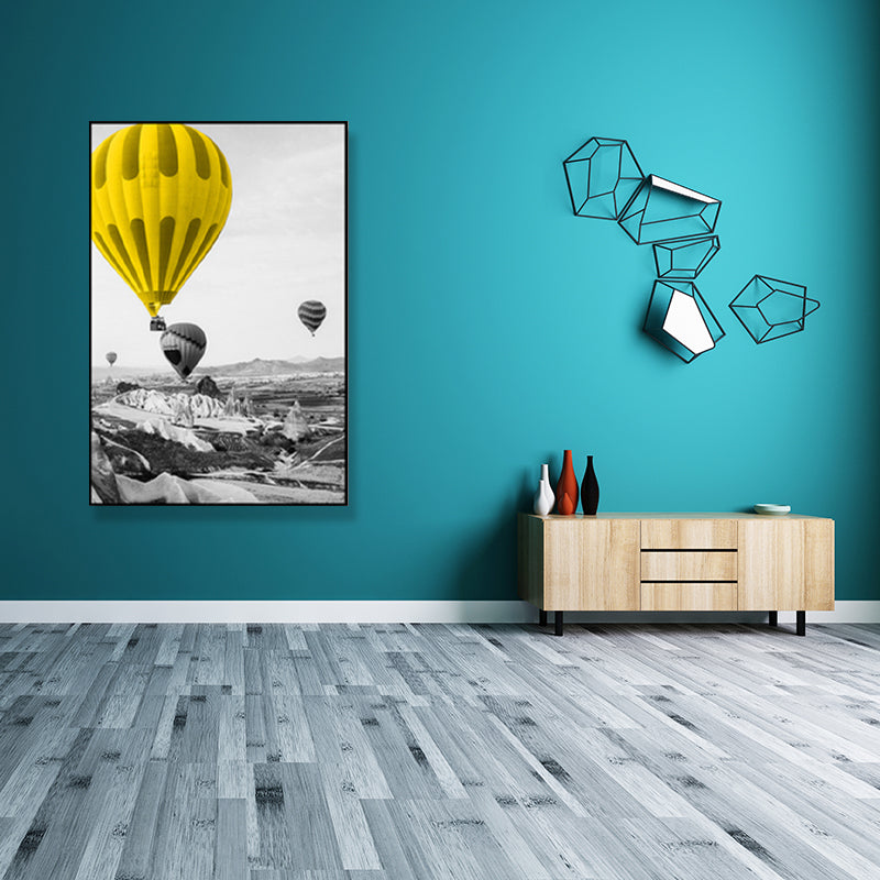 Vivolux | Fahrzeug Leinwand Wandkunst Einfachheit Texturiertes Gemälde in Gelb, Mehrere Größen Verfügbar