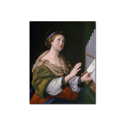 Vivolux | Adelige Frauenporträt Malerei Texturiert Retro Stil Zuhause Leinwand Wandkunst in Dunkler Farbe