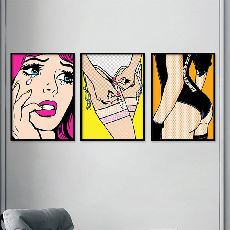 Vivolux | Zeitgenössische Damen Wandkunst für das Wohnzimmer auf Leinwand in hellen Farben, mehrere Größen verfügbar