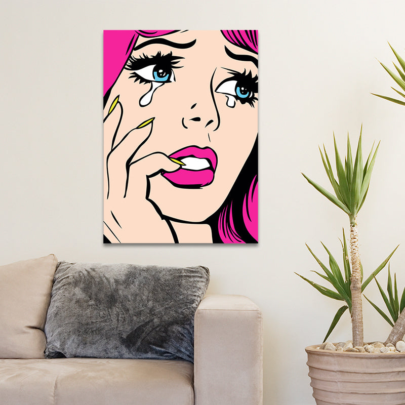 Vivolux | Zeitgenössische Damen Wandkunst für das Wohnzimmer auf Leinwand in hellen Farben, mehrere Größen verfügbar
