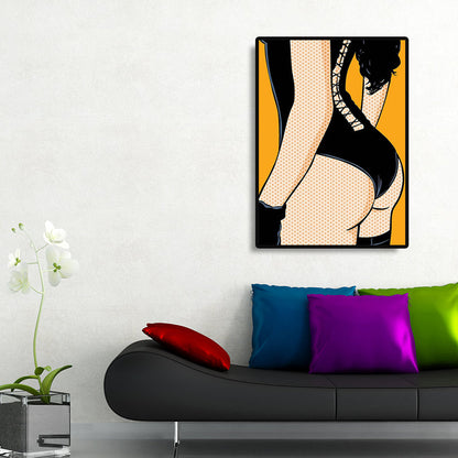 Vivolux | Zeitgenössische Damen Wandkunst für das Wohnzimmer auf Leinwand in hellen Farben, mehrere Größen verfügbar