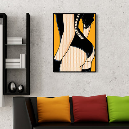 Vivolux | Zeitgenössische Damen Wandkunst für das Wohnzimmer auf Leinwand in hellen Farben, mehrere Größen verfügbar