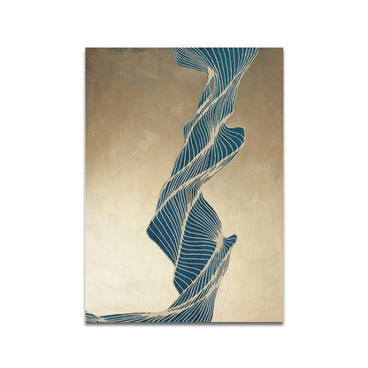 Vivolux | Dunkle Farbverdrehte Leinwandkunst Abstrakter Minimalismus Wohnwanddekoration, Mehrere Größen