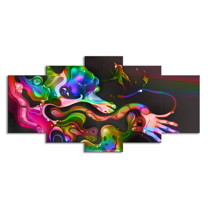 Vivolux | Digitale Druck abstrakte Leinwand Kunst zeitgenössische Mehrteilige Esszimmer Wanddekoration