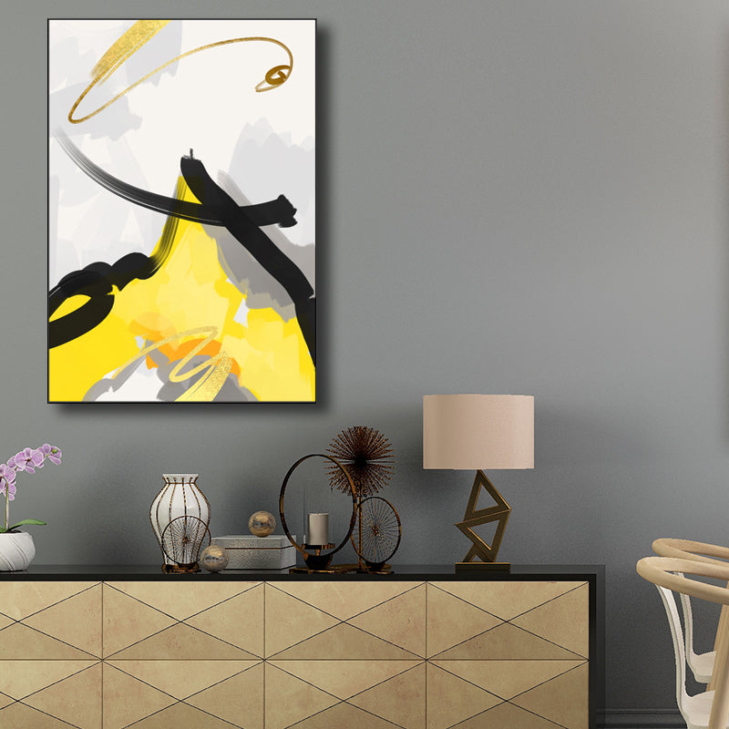 Vivolux | Borstelslag Canvas voor Badkamer Illustratie Wandkunst Print, Meerdere Maatopties