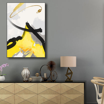 Vivolux | Borstelslag Canvas voor Badkamer Illustratie Wandkunst Print, Meerdere Maatopties