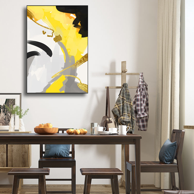 Vivolux | Borstelslag Canvas voor Badkamer Illustratie Wandkunst Print, Meerdere Maatopties