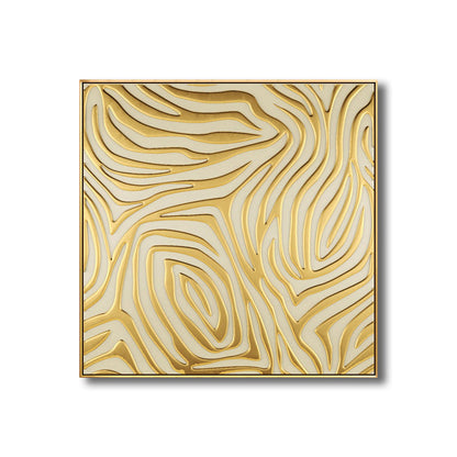 Vivolux | Moderne stijl optische illusie schilderij in bruine textuur muur print voor badkamer