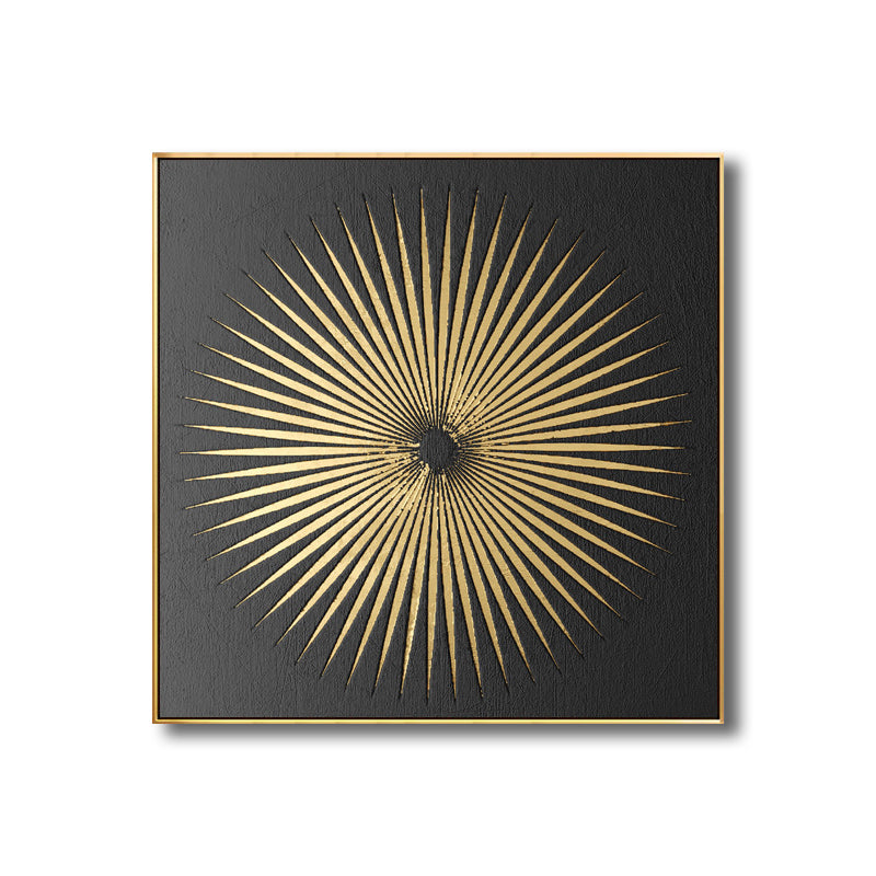 Vivolux | Moderne stijl optische illusie schilderij in bruine textuur muur print voor badkamer