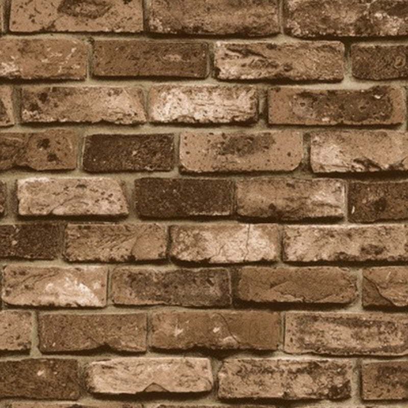 Vivolux | Ziegelmuster Tapetenrolle Donkere Kleur Industriële Stijl Wandkunst voor Huisinterieur
