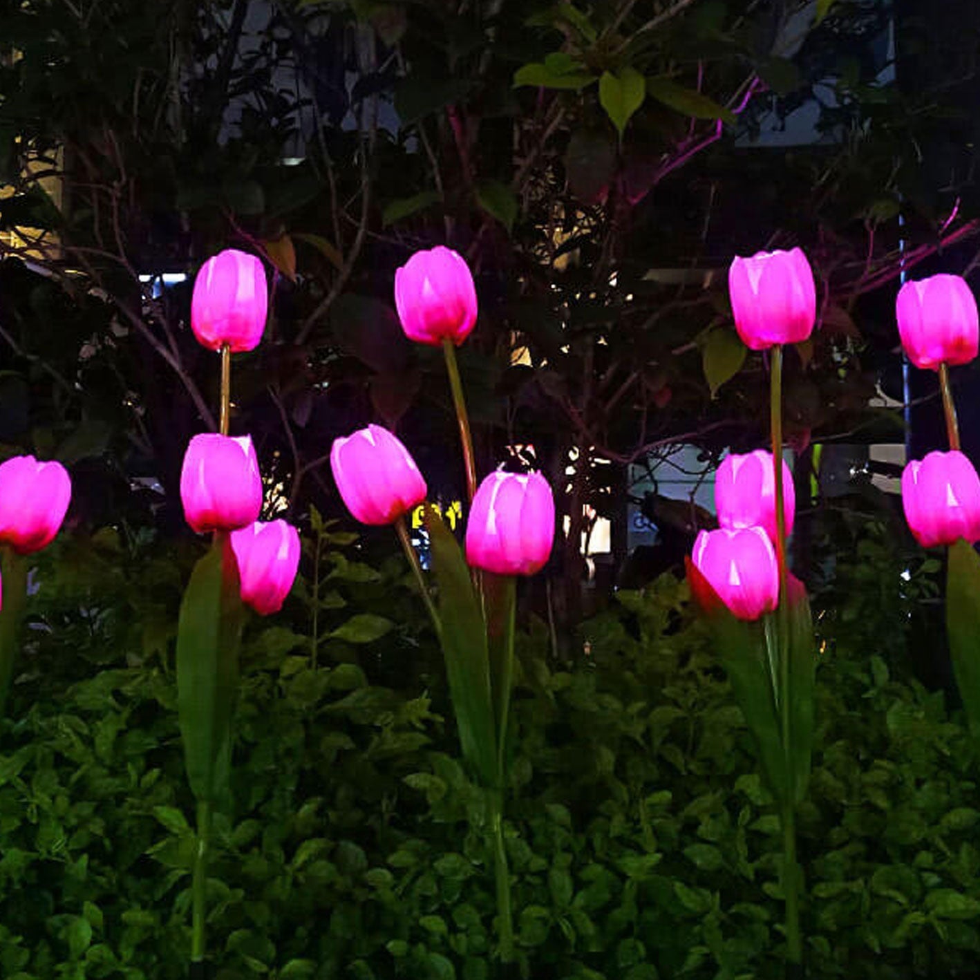 Vivolux | Solar Tulpe Rasenlicht Außen Garten LED Tulpe Blumenlicht Bodenstecker Landschaftslicht