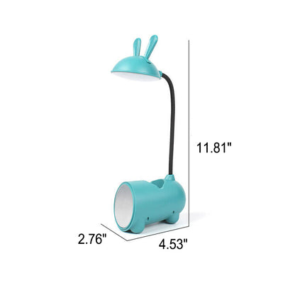 Vivolux | BunnyGlow Kreative LED Touch-Lampe mit Stifthalter | USB-Ladefunktion | Schreibtischlampe | Kinderzimmer Deko