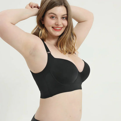 BH-Shapewear mit tiefen Körbchen – stützendes und schmeichelhaftes Design – ganztägiger Komfort – Wanduhru