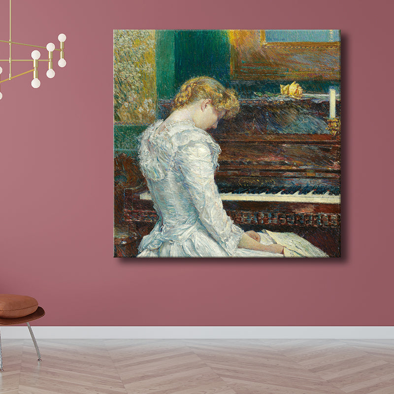 Vivolux | Buntes Mädchen Leinwand Texturierten Wand Dekoration für Wohnzimmer, Mehrere Größen Verfügbar