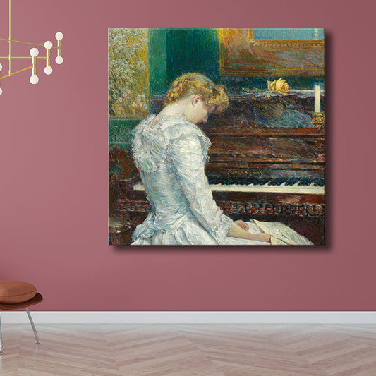 Vivolux | Buntes Mädchen Leinwand Texturierten Wand Dekoration für Wohnzimmer, Mehrere Größen Verfügbar