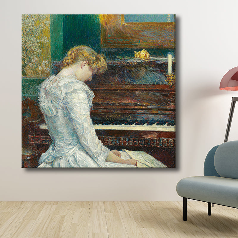 Vivolux | Buntes Mädchen Leinwand Texturierten Wand Dekoration für Wohnzimmer, Mehrere Größen Verfügbar