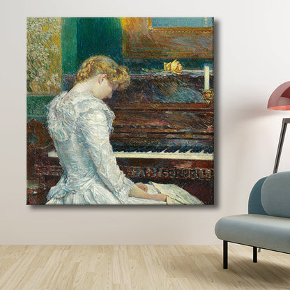 Vivolux | Buntes Mädchen Leinwand Texturierten Wand Dekoration für Wohnzimmer, Mehrere Größen Verfügbar