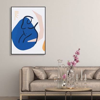 Vivolux | Neuheit Figurengesicht Kunst Skandinavischer Stil Leinwand Wanddekoration, Mehrere Größenoptionen