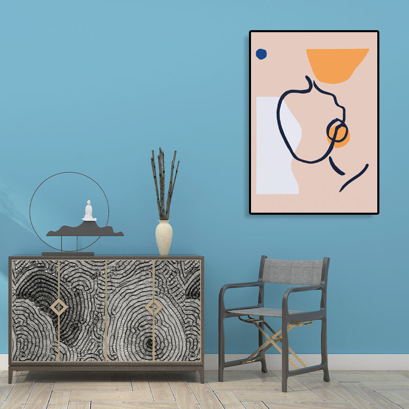 Vivolux | Neuheit Figurengesicht Kunst Skandinavischer Stil Leinwand Wanddekoration, Mehrere Größenoptionen