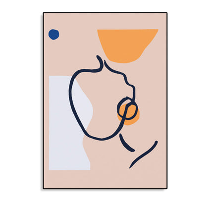 Vivolux | Neuheit Figurengesicht Kunst Skandinavischer Stil Leinwand Wanddekoration, Mehrere Größenoptionen
