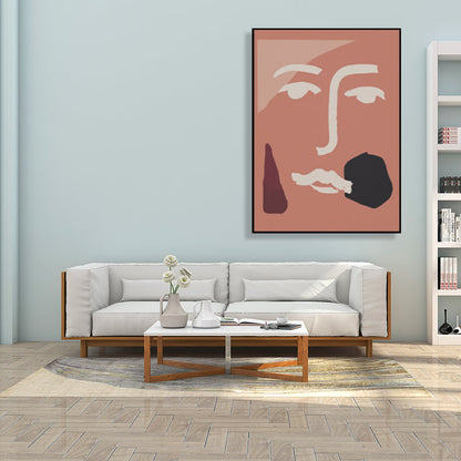Vivolux | Neuheit Figurengesicht Kunst Skandinavischer Stil Leinwand Wanddekoration, Mehrere Größenoptionen