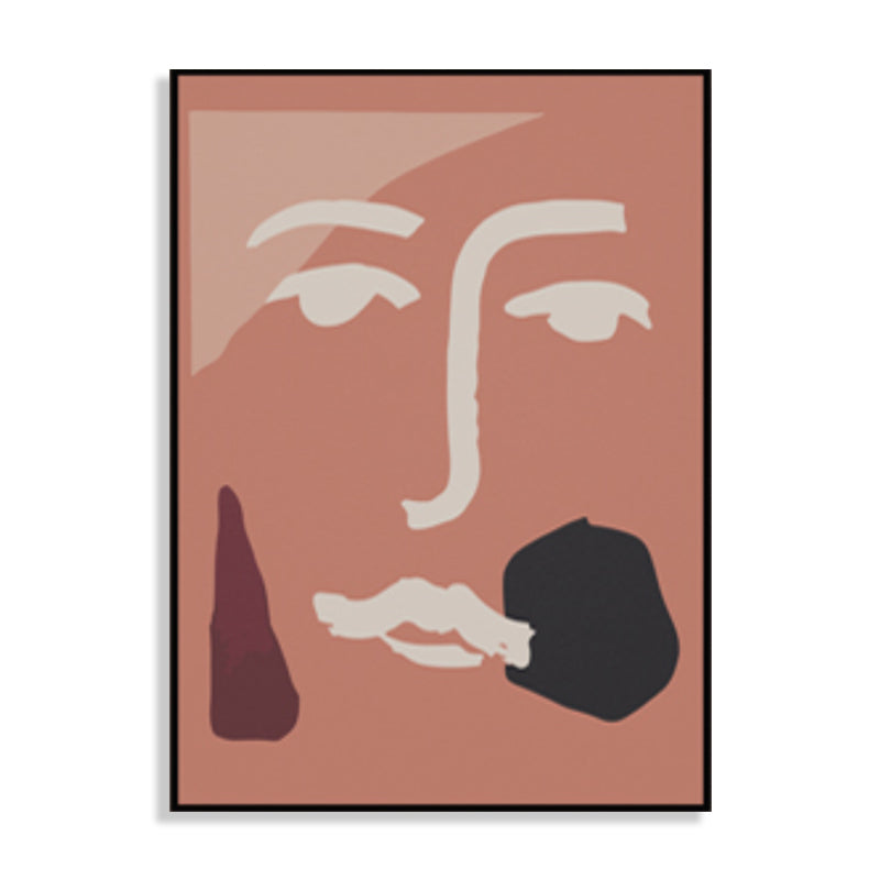 Vivolux | Neuheit Figurengesicht Kunst Skandinavischer Stil Leinwand Wanddekoration, Mehrere Größenoptionen