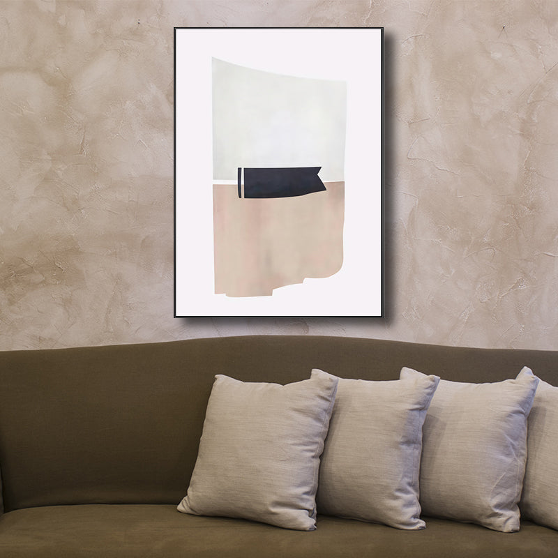 Vivolux | Canvas Witte Wanddecoratie Hedendaagse Stijl Novelle Abstract Patroon Kunst, Meerdere Maten