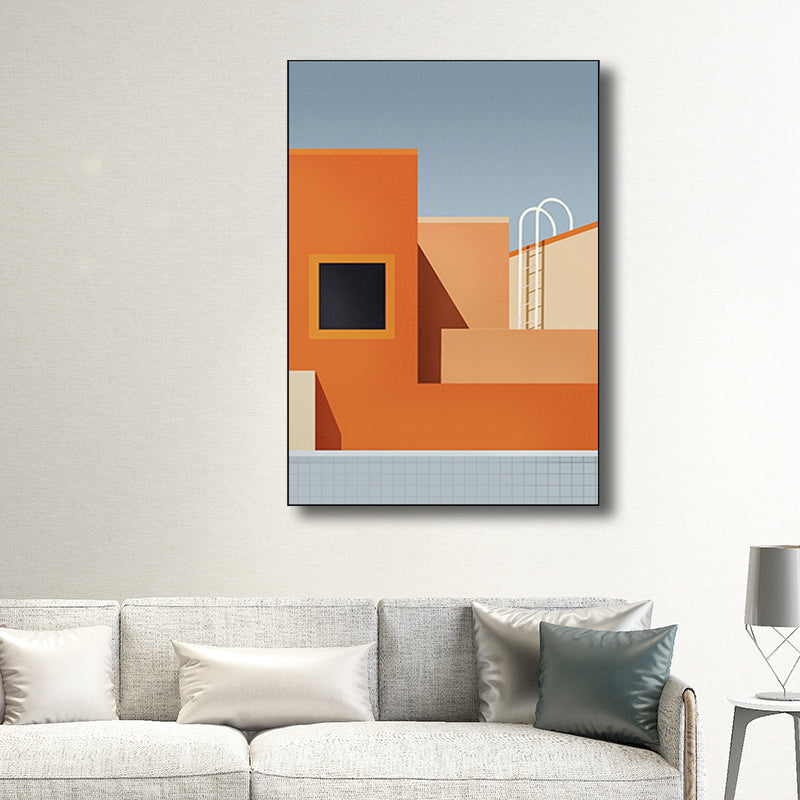 Vivolux | Architektur Wanddekoration für das Mädchenzimmer in hellen Farben, mehrere Größenoptionen