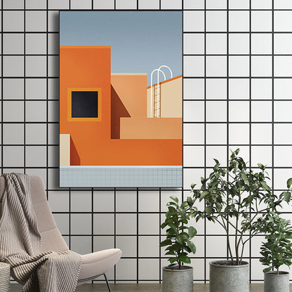 Vivolux | Architektur Wanddekoration für das Mädchenzimmer in hellen Farben, mehrere Größenoptionen