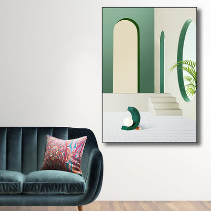 Vivolux | Architektur Wanddekoration für das Mädchenzimmer in hellen Farben, mehrere Größenoptionen