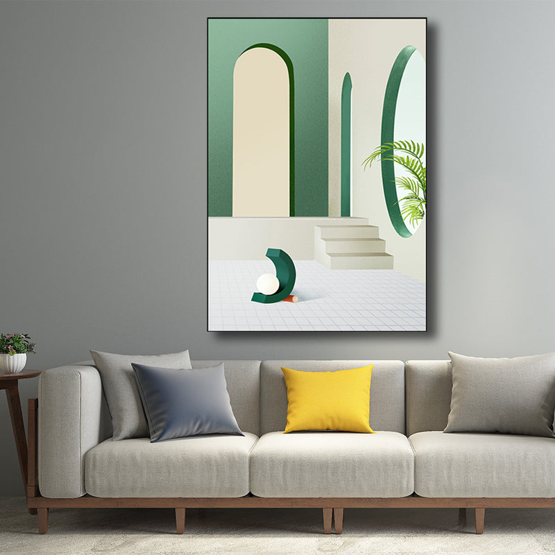 Vivolux | Architektur Wanddekoration für das Mädchenzimmer in hellen Farben, mehrere Größenoptionen