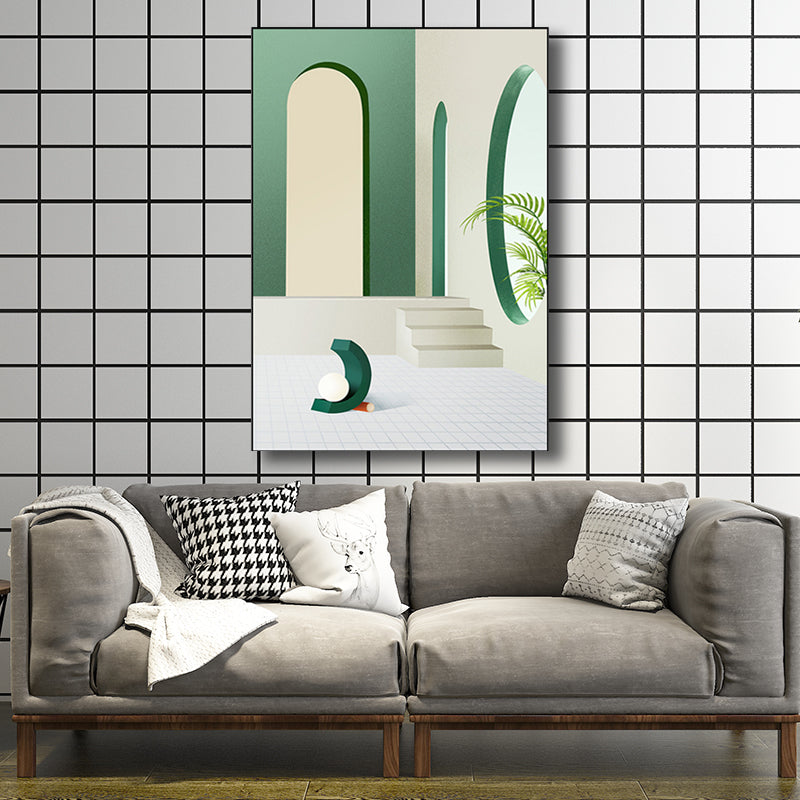 Vivolux | Architektur Wanddekoration für das Mädchenzimmer in hellen Farben, mehrere Größenoptionen