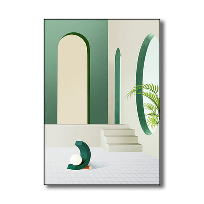 Vivolux | Architektur Wanddekoration für das Mädchenzimmer in hellen Farben, mehrere Größenoptionen