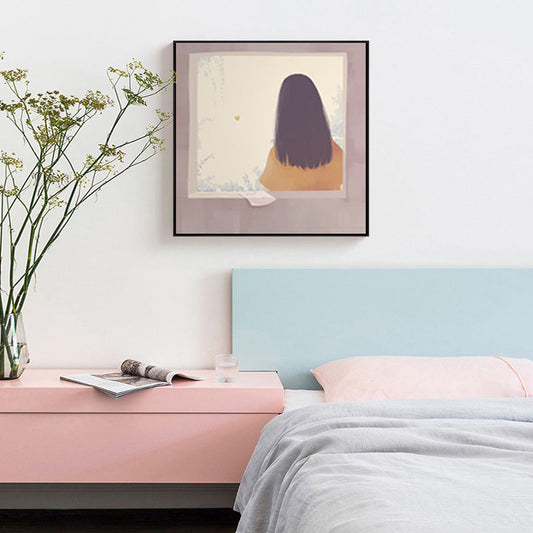 Vivolux | Rückseite der Young Canvas Nordic Textured Esszimmer Wandkunst in sanften Farben