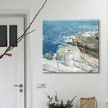 Vivolux | Damen Wandkunst Dekor Sanfte Farben Vintage Quadratischer Leinwanddruck für das Esszimmer, Mehrere Größen