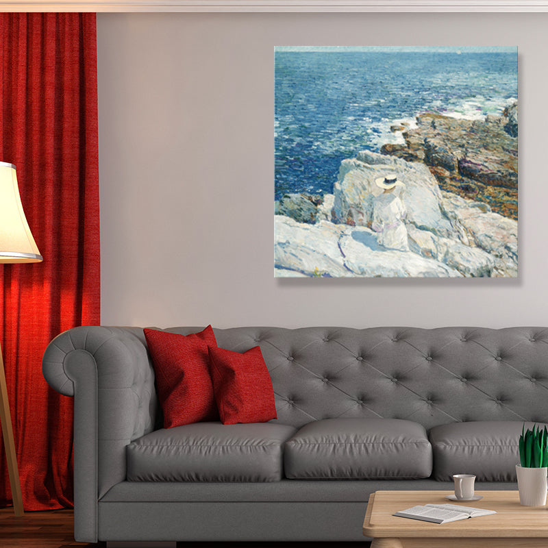 Vivolux | Damen Wandkunst Dekor Sanfte Farben Vintage Quadratischer Leinwanddruck für das Esszimmer, Mehrere Größen